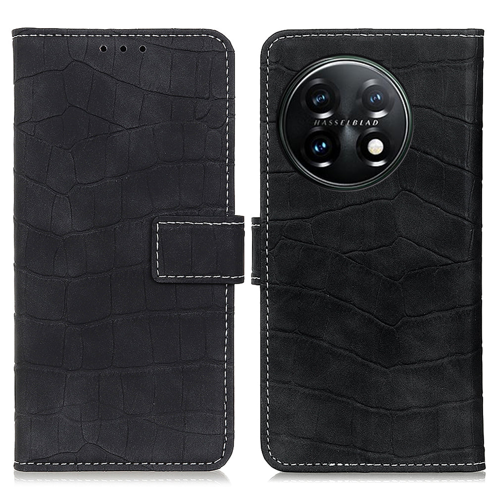 Mobile Phone Case For OnePlus 11 5G Flip Leather Wallet Stand Crocodile Texture Anti-fall Protective Phone Cover Mobile Phone Case For OnePlus 11 5G Flip Leather Wallet Stand Crocodile Texture Anti-fall Protective Phone Cover